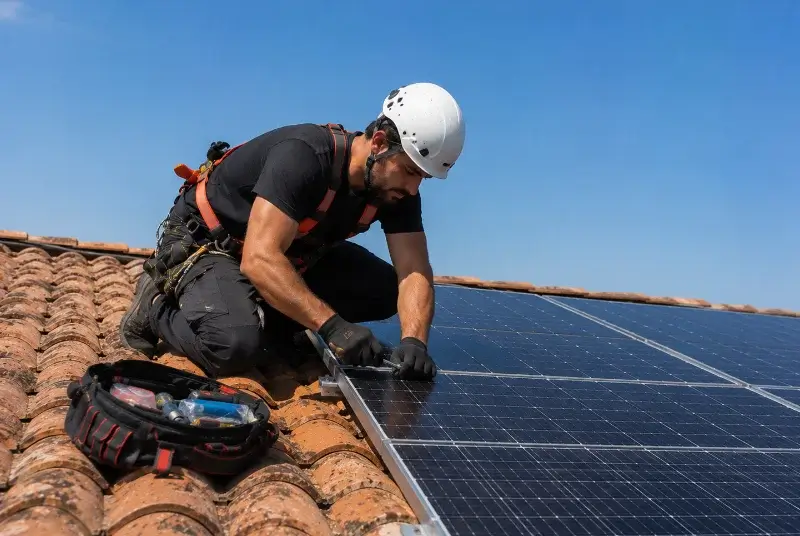 Maintenance et monitoring de panneaux solaires à Tarerach